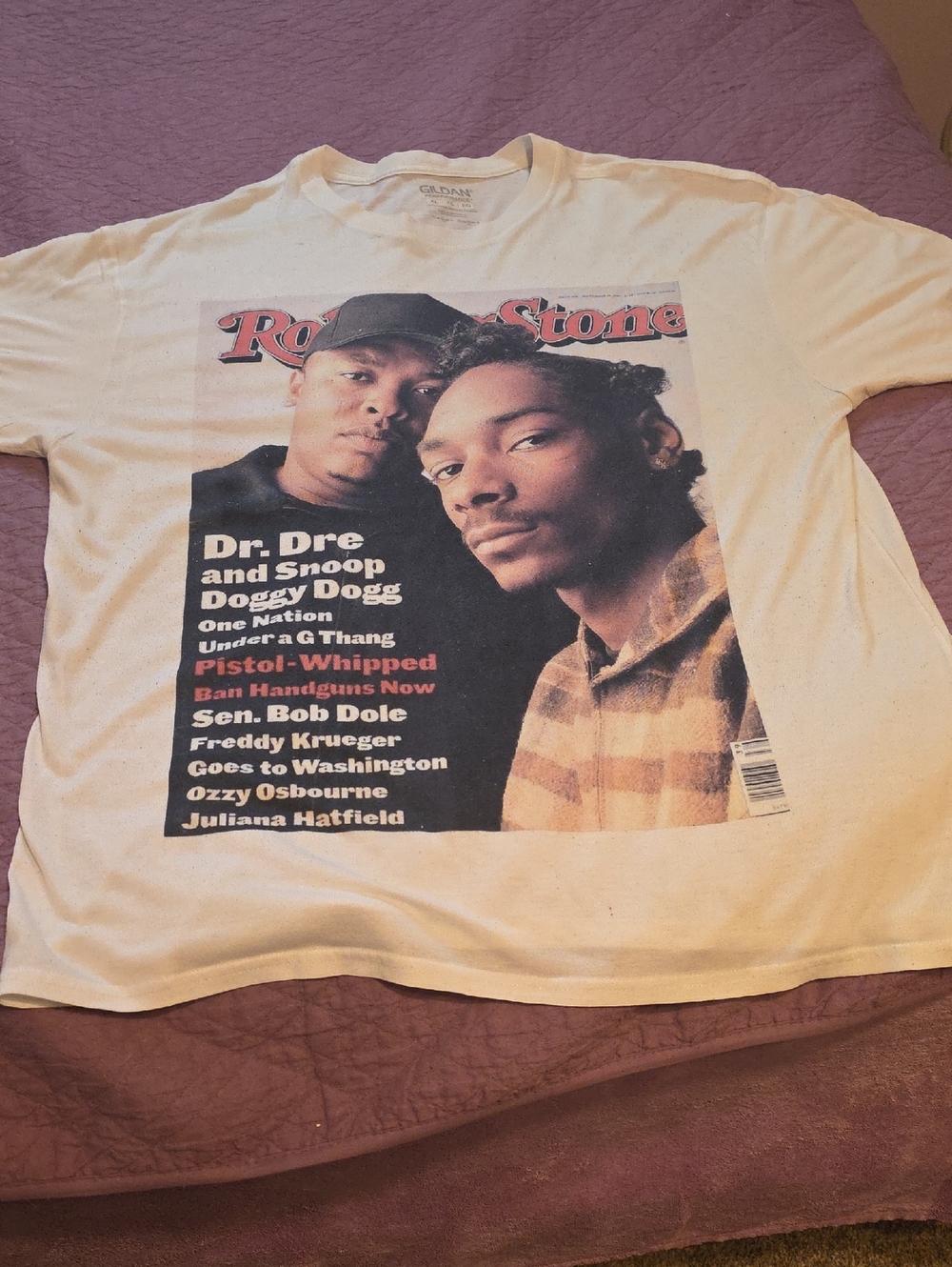 Dr Dre Snoop Dog Tee Rolling Stones Cover